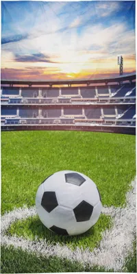 Produktbild von Handtuch, Badetuch für Kinder und Jugendliche 70x140cm Fußball