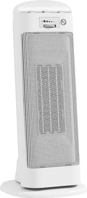 Image de HOMCOM Chauffage d'appoint en céramique 2000 W, radiateur électrique soufflant avec 4 modes, thermostat, oscillation 55°, protection anti-basculement et anti-surchauffe pour chambre, bureau, blanc
