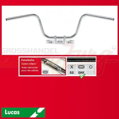 Obrázek produktu pro Stahllenker Apehanger, Stahl, schwarz