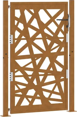 Immagine prodotto di Cancello da giardino 100x150 cm in acciaio corten design leggero