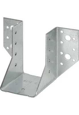 Produktbild von Balkenschuh Typ A 100/140 2 mm ETA-09/0227 Stahl sendzimir verzinkt nach außen gebogene Schenkel
