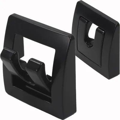 Immagine prodotto di Appendiabiti Appendiabiti Gancio 2 pieghevole Caravan Caravan Camper Barca nero
