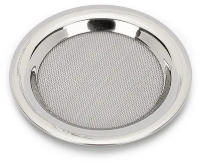 Räucherstäbchenhalter Edelstahl 8 cm silber rund