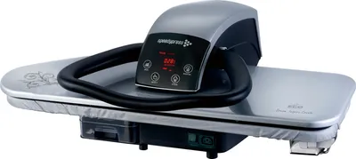 Produktbild von 91HD-S Silber 2600 Watt Hochleistungs-Dampfbügelpresse 68 cm von Speedypress (+ Eisenaufsatz, Filter und Abdeckung)