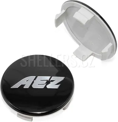 Obrázek produktu pro Středová krytka alu kola Ø 69/75 mm, AEZ ZA4190B, plast, s logem, černá
