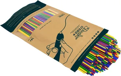 Image de 3Doodler CREATE FILAMENT PLA 5 COLORS PL-MIX2-250 Polyacticsäure (PLA) Blau - Grün - Rot - Violett - Gelb 2 g (PL-MIX2-250)