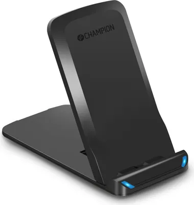 Immagine prodotto di Caricabatterie wireless 10W QI in piedi nero