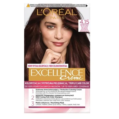 Zdjęcie produktu dla Farba Do Włosów L'oréal Excellence Creme 4.15 Mroźny Brąz