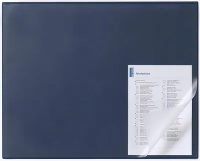 Zdjęcie produktu dla DURABLE Podk?ad na biurko 650x500 mmz zabezpieczeniem kraw?dzi, Granatowy, 729307