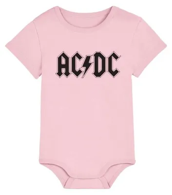 Produktbild von AC/DC Body Uni Logo rosa Band-Merch, Bands 100% Baumwolle 62/68