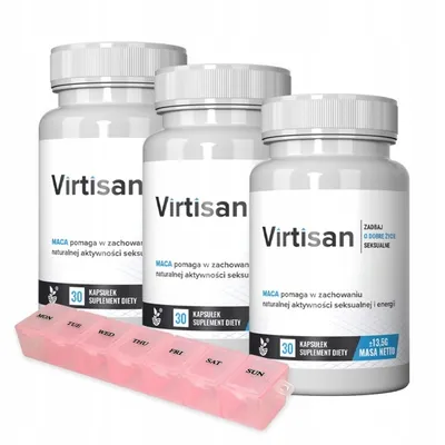 Obrázok produktu pre VIRTISAN : Mužský doplnok s Muira Puama, Maca, Ginkgo 90 kapsúl