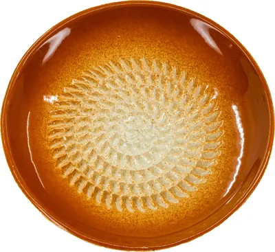 Produktbild von Kaladia Reibeteller Keramik Unifarben Hellbraun - Durchmesser ca. 12cm - 807