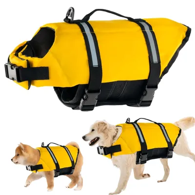 Produktbild von Schwimmweste für Hunde mit hoher Auftriebskraft und verstellbarer Größe