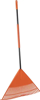Produktbild von BLACK+DECKER Gartenrechen BXGTTO7003 178 x 60 x 3 CM - Rasenrechen mit komfortablem Griff - Mehrwegharke - Orange/Schwarz
