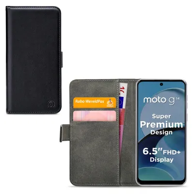 Obrázek produktu pro MobilizePolyuretanLeather Book Case Black Motorola Moto G14