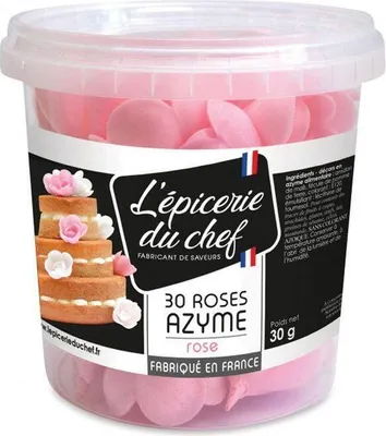 Produktbild von 30 rosa Rosen in Waffel Esspapier