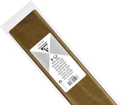 Image de Clairefontaine 95475C Clairefontaine Seidenpapier, (B)500 x (H)750 mm, gold