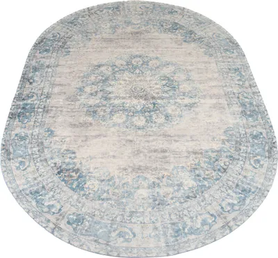 Produktbild von Teppich Violablau - Oval 160 x 230 cm
