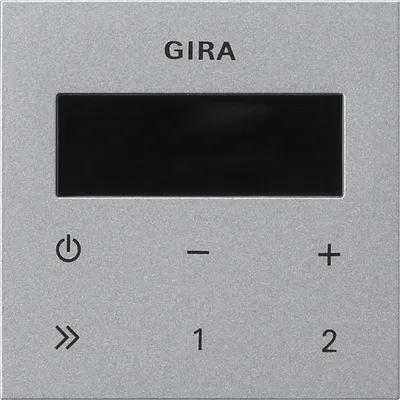 Produktbild von Gira 248026 Bedienaufsatz Unterputz-Radio RDS System 55 Farbe Alu