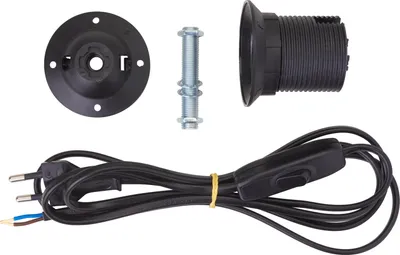 Produktbild von VBS Lampenanschlusskabel-Set E27 Schwarz