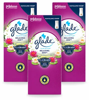 Produktbild von 3 x Glade Touch & Fresh Nachfüller Relaxing Zen 10 ml - Vorteilspackung - 3 Stücke