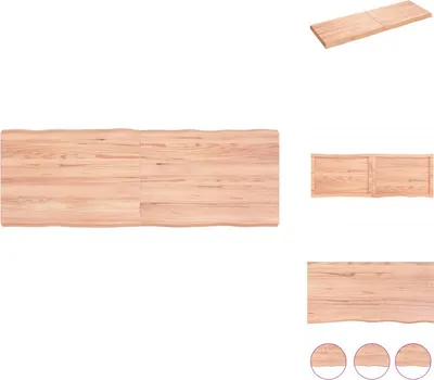 Produktbild von vidaXL Tischplatte 140x50x(2-6) cm Massivholz Behandelt Baumkante - Tischplatten