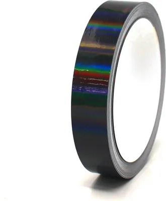 Produktbild von 10m Zierstreifen 15mm Hologramm Schwarz Dekorstreifen Auto Motorrad Boot Modellbau Klebestreifen