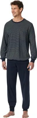 Produktbild von langer Schiesser Pyjama nachtblau