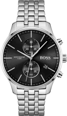 A product shot of a men's chronograph watch.