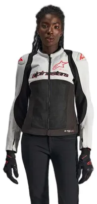 Zdjęcie produktu dla Kurtka motocyklowa Alpinestars Stella SMX Air z perforacją dla kobiet, czarno-biało-szara, rozmiar S