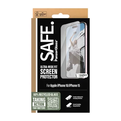 Productafbeelding van PanzerGlass SAFE. SP iPhone 15/16 ultra-wideband