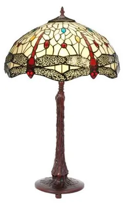 Immagine prodotto di Grande lampada in vetro colorato LIBELLULA AMBRA 72*Ø55