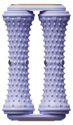 Produktbild von INF Doppelreihige Fußmassagerolle – ABS-Sechspunkt-Fußgewölbestütze, rutschfestes Design, einstellbarer Druck Violett