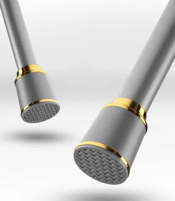 Zdjęcie produktu dla Drążek rozporowy MEISENBERG 87–120 cm szary do firan i zasłon