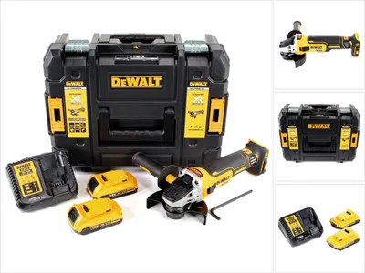 Immagine prodotto di DeWalt DCG 405 D2 18 V 125 mm Smerigliatrice a batteria Brushless in valigetta TStak + 2x Batterie 2,0 Ah + Caricatore