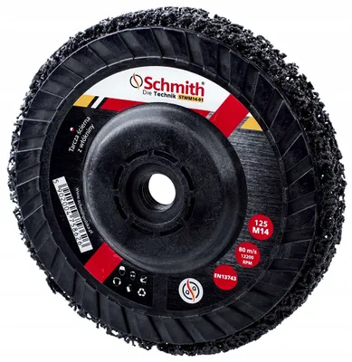 Produktbild von SCHMITH Schleifscheibe Reinigungsscheiben 125mm M14 Reinigungsvlies Rostentferner Polierscheiben