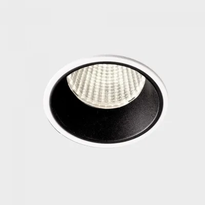 Produktbild von KOHL LIGHTING VERSUS Einbauleuchte mit Rahmendurchmesser 80 mm, weiß-schwarz, 38°, 15 W, CRI 80, 3000 K, PUSH