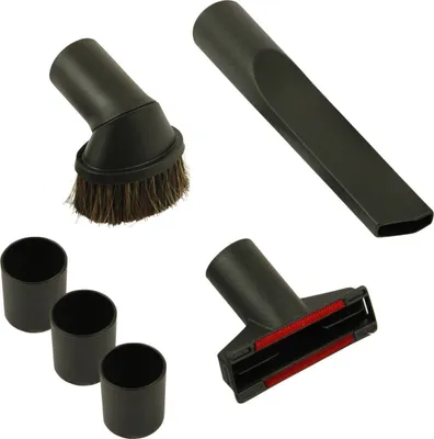 Produktbild von Universal Staubsauger Düsen Bürsten Set Ø 32 / 35 mm Adapter Polsterdüse Fugendüse Möbeldüse