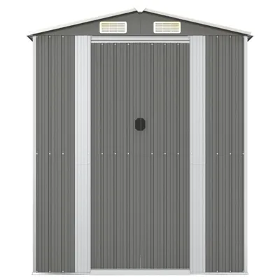 Produktbild von " "Gartenschrank/Gerätehaus Moderner design - Geräteschuppen - Garagenzelt Hellgrau 192x108x223 cm Verzinkter Stahl NeuMöbel 8635486