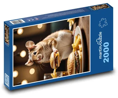 Obrázok produktu pre martinpuzzle - Puzzle 2000 - Myš a cheeseburger