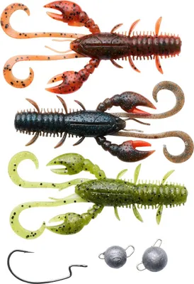 Produktbild von Berkley Cheb Fishing Pack 10cm - 3 Gummiköder + Angelzubehör im Set