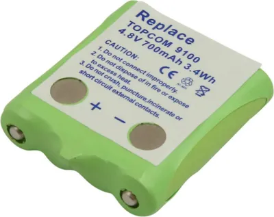 Zdjęcie produktu dla Avizar, bateria zastępcza Topcom 9100 4,8 V 700 mAh NiMH, zielona