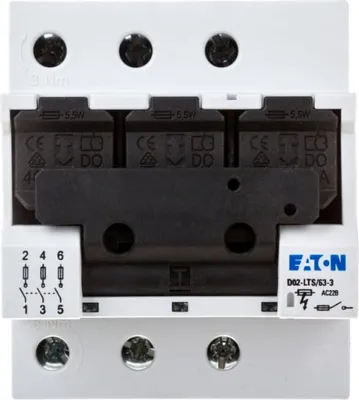 Produktbild von Sicherungslasttrennschalter 63A 3P D02 D02-LTS/63-3 114320