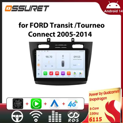 Image de Autoradio double DIN - Écran de 10,1 pouces avec caméra 360° - Puissance de 45W x 4 - Boîtier en métal et en plastique