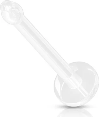 Produktbild von Nasen Retainer: Nasenpiercing Stecker Bioflex Klar 1 mm (18 ga)