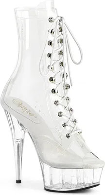 Produktbild von DELIGHT-1021C Damen Booties von Pleaser, Transparent EU 36, US 6