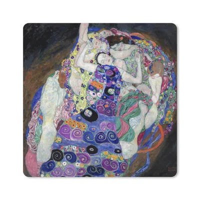 Produktbild von MuchoWow® Mauspad Mousepad Die Jungfrau - Gustav Klimt 20x20 cm - Mousepads - Maus Mat - Pad - Mausunterlage - Desk Mat - Bureauartikeln