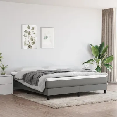 Zdjęcie produktu dla The Living Store Materac sprężynowy kieszeniowy ciemnoszary 180x200x20 cm tkanina