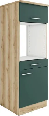 Produktbild von Optifit Backofenhochschrank mit Tür Savona405 BxTxH 60 x 60 x 174,4 cm grün matt zerlegt Anschlag reversibel KUSA MHB606