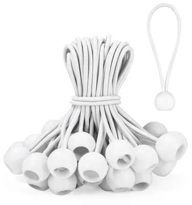 Produktbild von Spanngummis mit Kugel 15cm, 50 Stück Planenspanner mit Kugel,Spanngumml